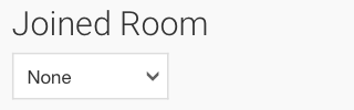 joined room dropdown